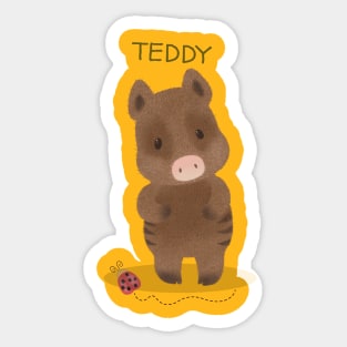 Teddy Bear Design Sticker